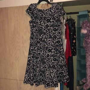 Black and white dress